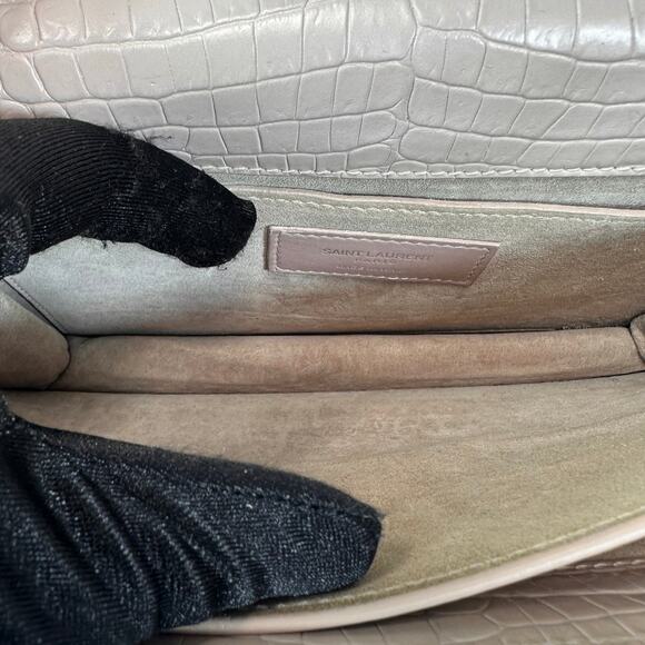 Saint Laurent Crocodile Embossed Medium Sunset Bag - Picture 10 of 15